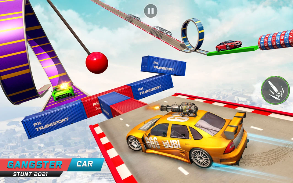 Crazy Car Stunts: Car Games 3d - Gameplay image of android game