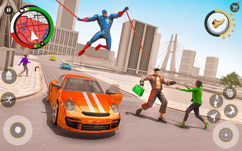 Spider Rope Man hero 2021 – Crime City Simulator - عکس برنامه موبایلی اندروید