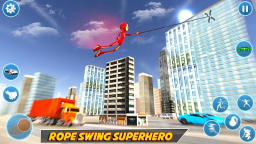 Poppy Rope Hero Stickman Games - Gameplay image of android game