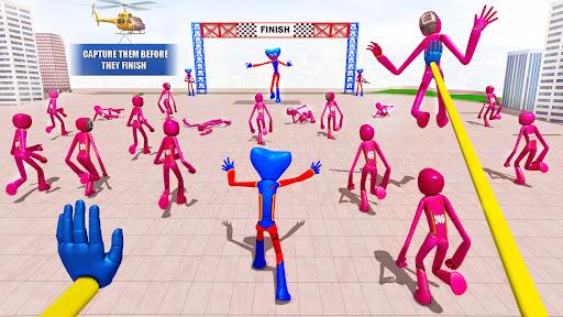 Poppy Rope Hero Stickman Games - Gameplay image of android game