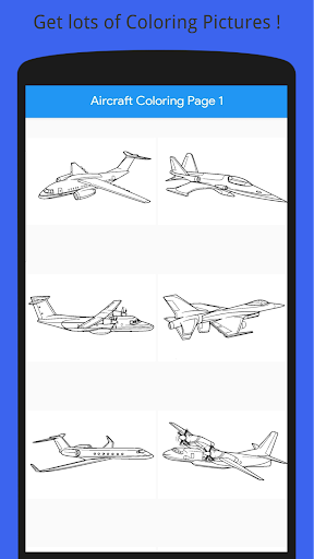 Aircraft Drawing Coloring Book - عکس برنامه موبایلی اندروید