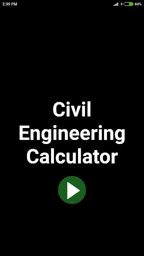 Civil Engineering Calculator - Image screenshot of android app