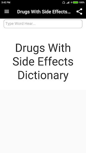 Drugs Side Effects Dictionary - Image screenshot of android app