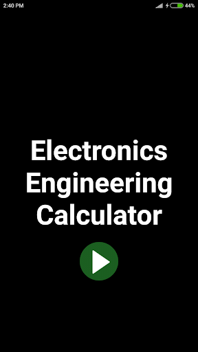 Electronics Engineering Calc - Image screenshot of android app