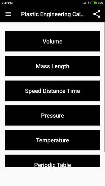 Plastic Engineering Calculator - عکس برنامه موبایلی اندروید