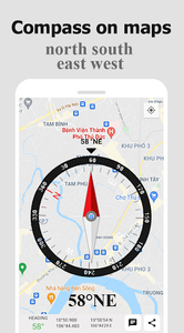 Compass For Maps - عکس برنامه موبایلی اندروید