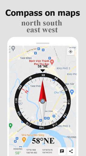 Compass For Maps - Image screenshot of android app