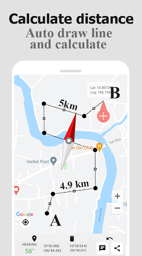 Compass For Maps - عکس برنامه موبایلی اندروید