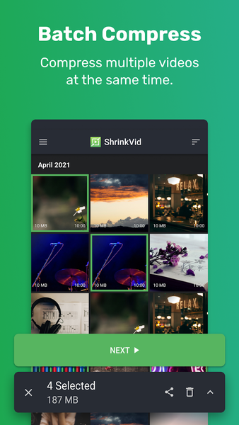 Video Compressor - ShrinkVid - Image screenshot of android app