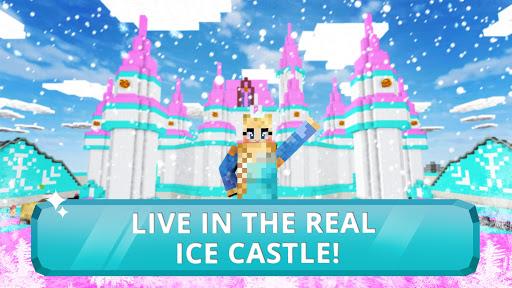 Ice Princess Craft:❄️ Icy Crafting & Building - Gameplay image of android game