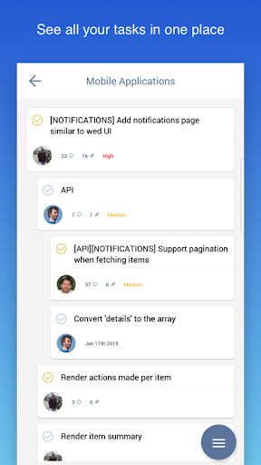 Freedcamp - Image screenshot of android app