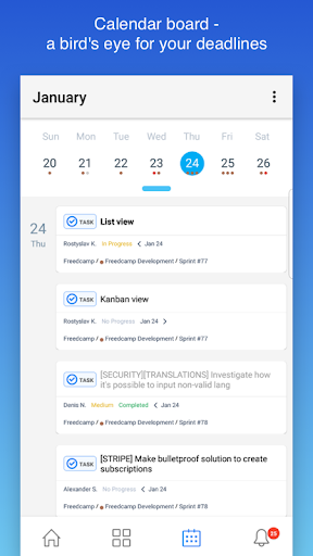 Freedcamp - Image screenshot of android app