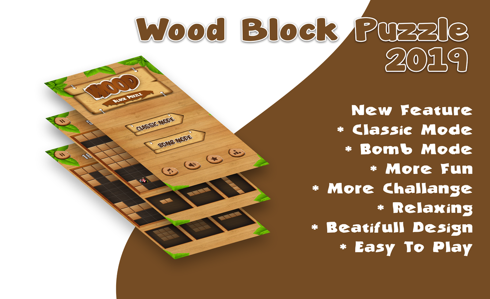 Wood Block Puzzle Game 2019 - عکس برنامه موبایلی اندروید