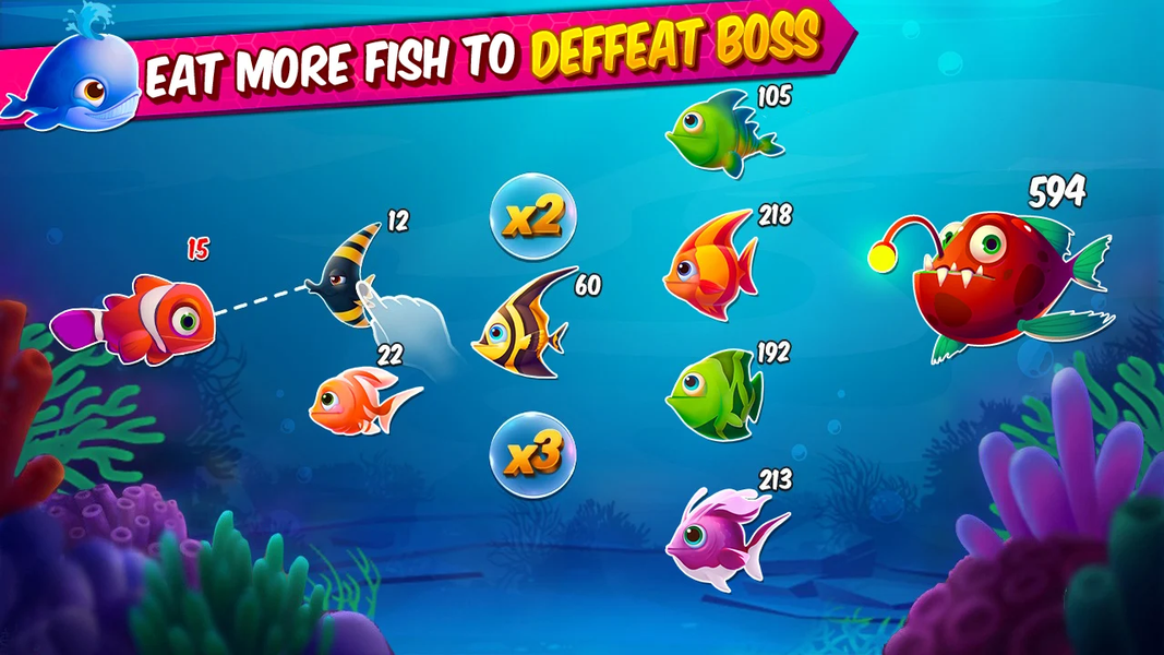 Big Eat Fish Games Shark Games - عکس بازی موبایلی اندروید