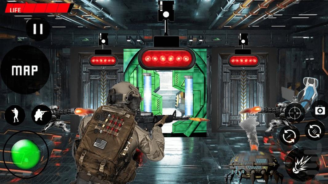 بازی جنگی : تفنگ بازی ربات ها - عکس بازی موبایلی اندروید