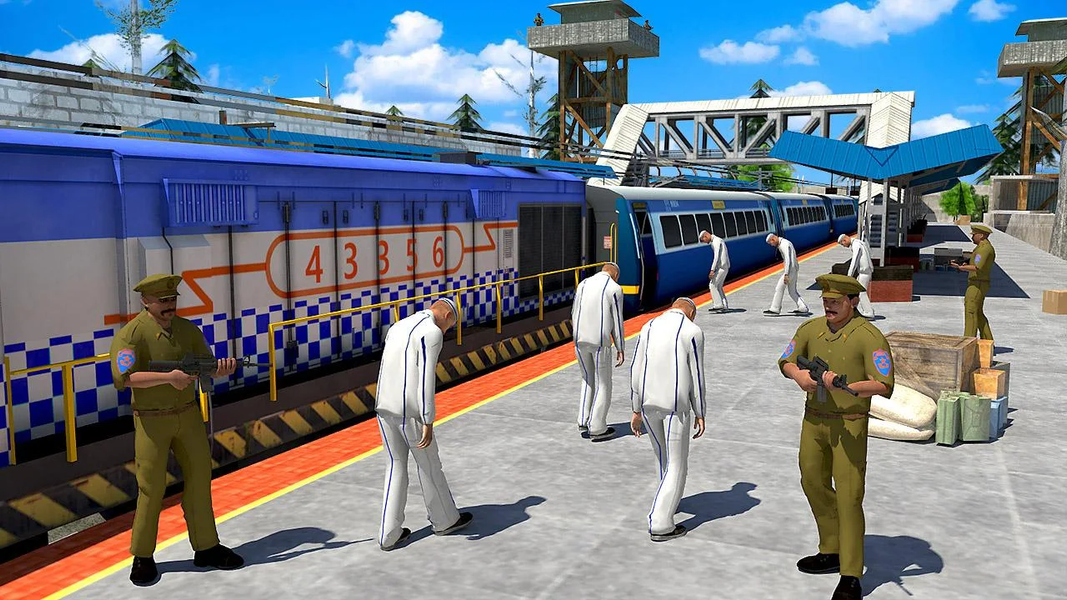 Indian Police Train Simulator - Gameplay image of android game