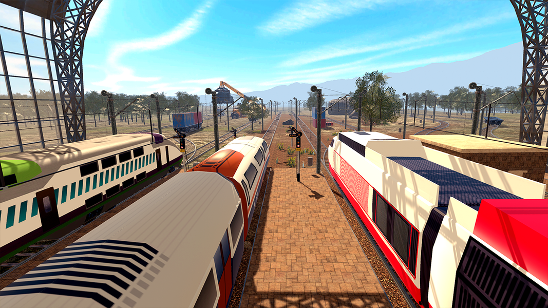 Train Racing Euro Simulator 3D - Gameplay image of android game