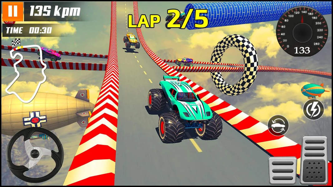 Monster Truck Racing Games ۳D - عکس بازی موبایلی اندروید