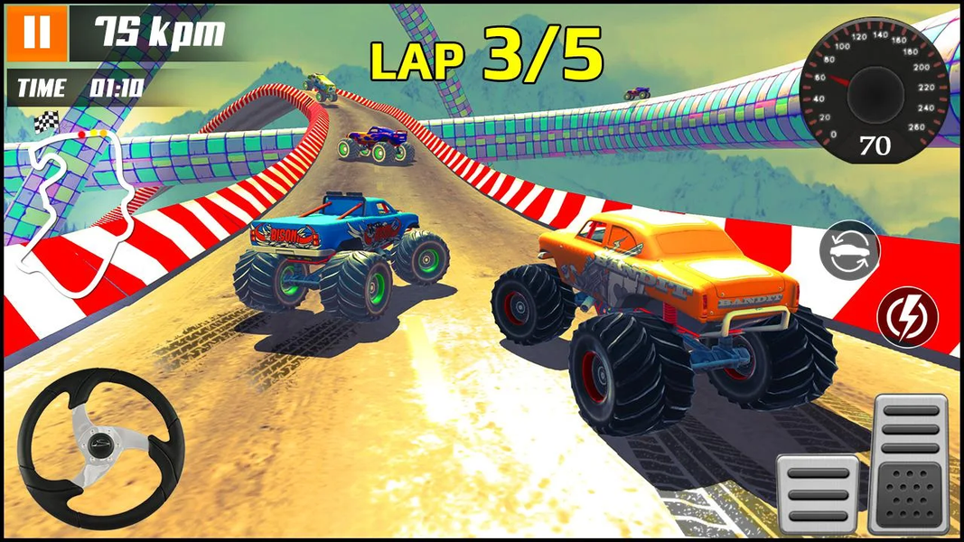 Monster Truck Racing Games ۳D - عکس بازی موبایلی اندروید
