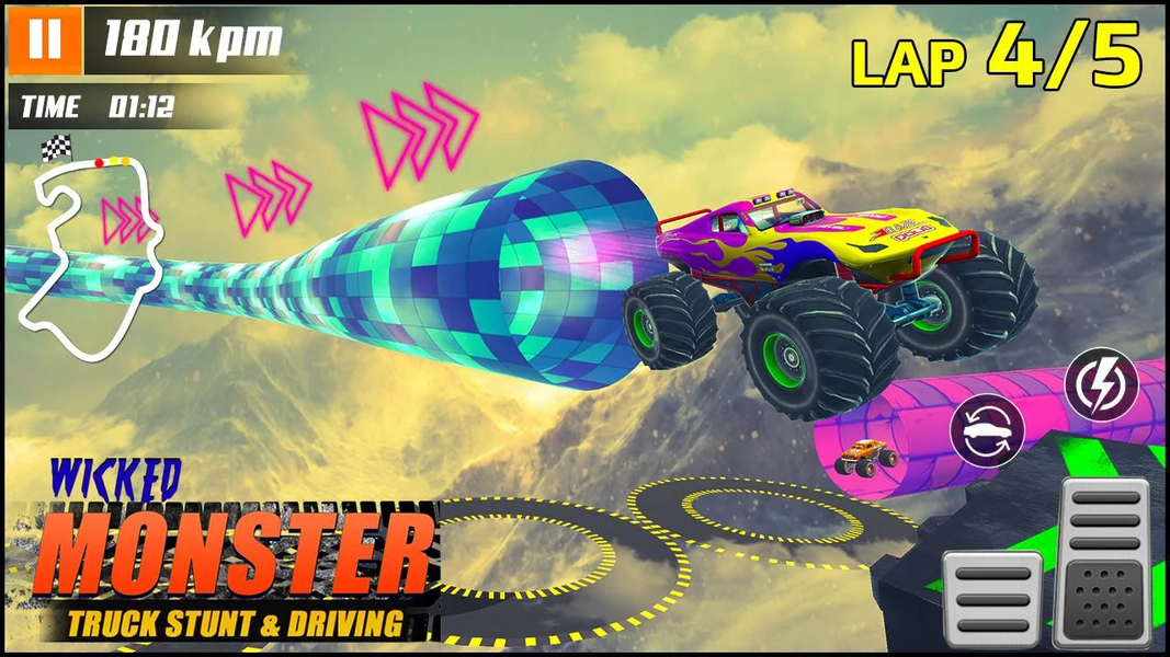 Monster Truck Racing Games ۳D - عکس بازی موبایلی اندروید