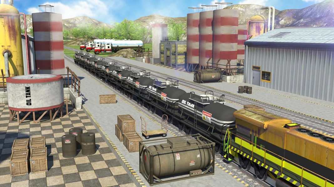 Oil Tanker Train Simulator - Gameplay image of android game