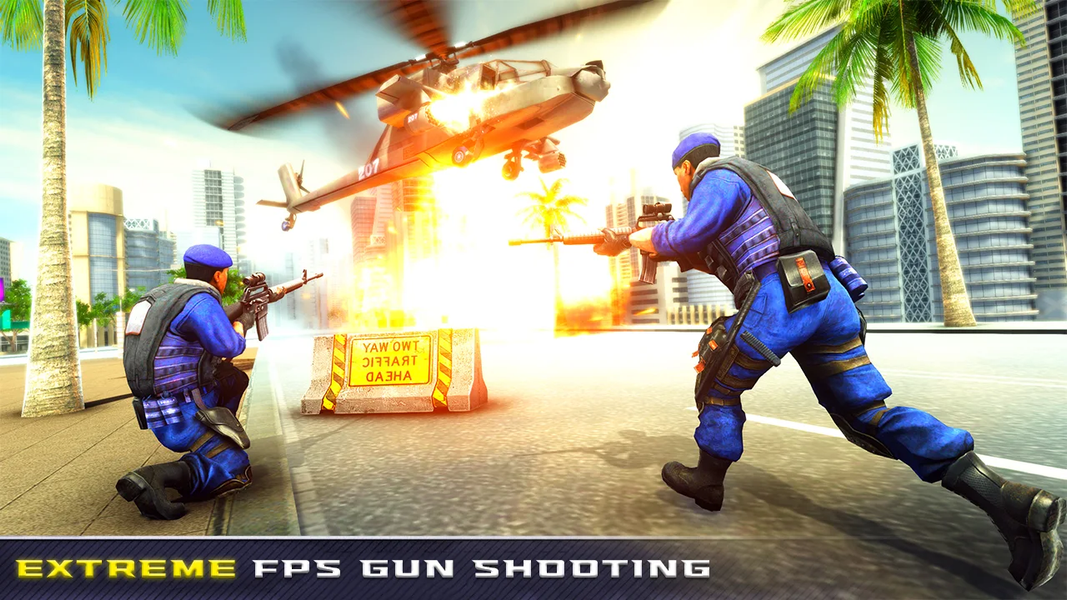 Counter Police strike Shooting - Gameplay image of android game