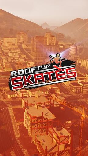 Rooftop Skater Boy Game - Gameplay image of android game