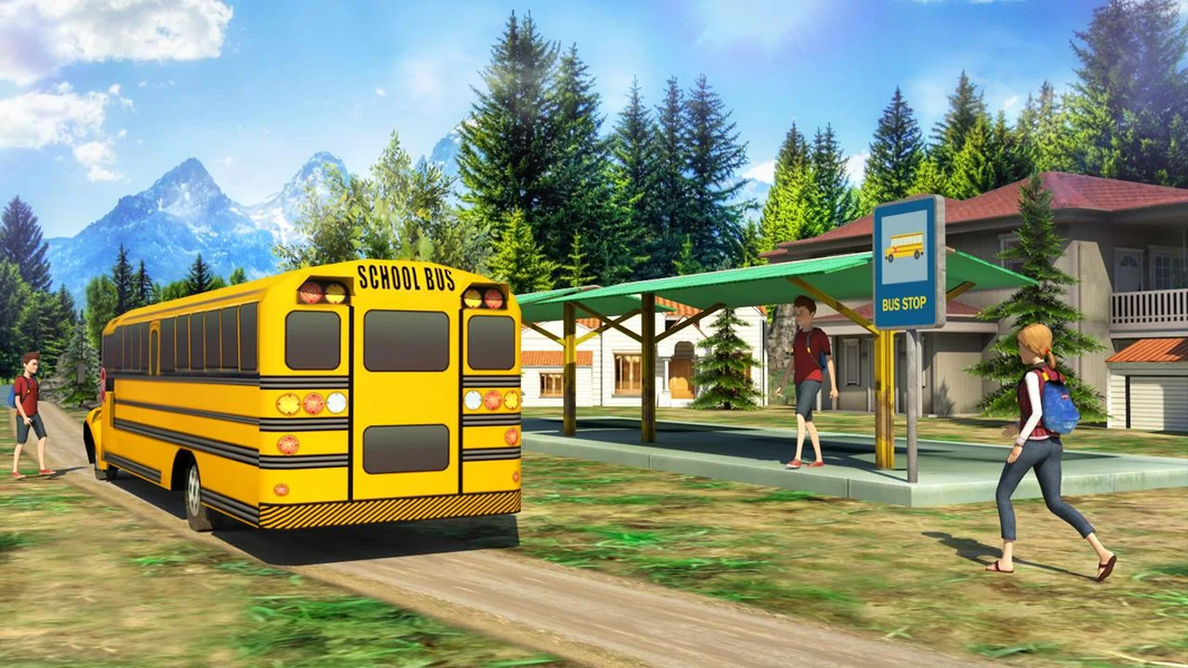 School Bus: Up Hill Driving - Image screenshot of android app