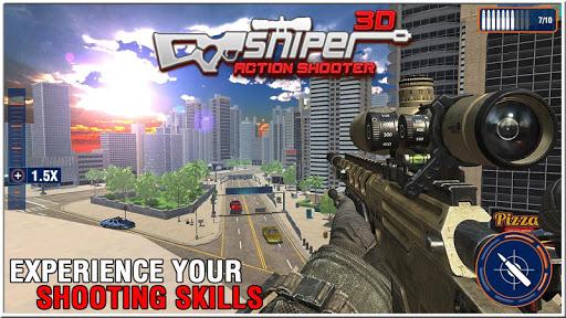 Sniper 3D Action Shooting Game - Gameplay image of android game