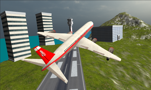 Fly Airplane Simulator 3D 2015 - Gameplay image of android game