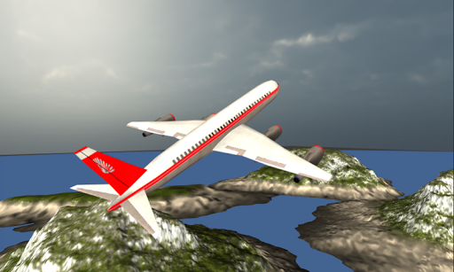 Fly Airplane Simulator 3D 2015 - Gameplay image of android game