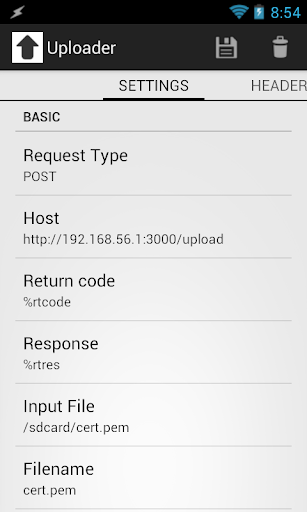 Uploader for Tasker - Image screenshot of android app