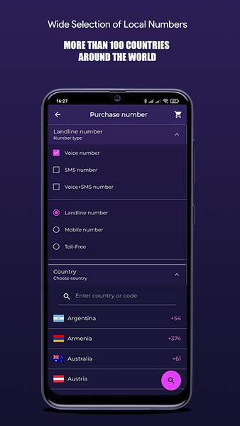 Freeje Optimum Virtual number - عکس برنامه موبایلی اندروید