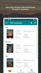 My GPS Coordinates - عکس برنامه موبایلی اندروید