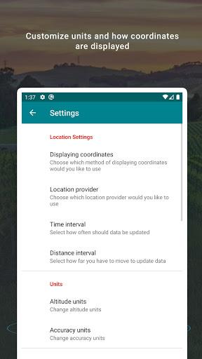 My GPS Coordinates - عکس برنامه موبایلی اندروید