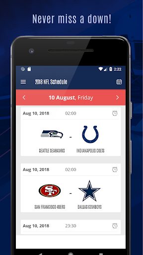 ۲۰۲۵ NFL Schedule & Reminder - عکس برنامه موبایلی اندروید