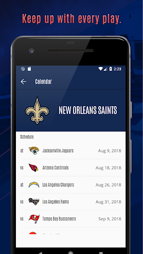 2025 NFL Schedule & Reminder - Image screenshot of android app