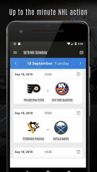۲۴/۲۵ NHL Schedule & Reminder - عکس برنامه موبایلی اندروید
