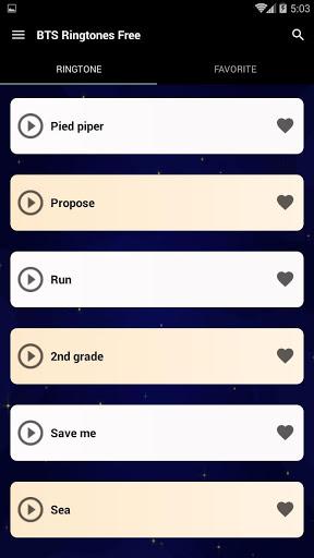 BTS Ringtones free ۲۰۲۰ - عکس برنامه موبایلی اندروید