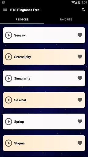 BTS Ringtones free ۲۰۲۰ - عکس برنامه موبایلی اندروید