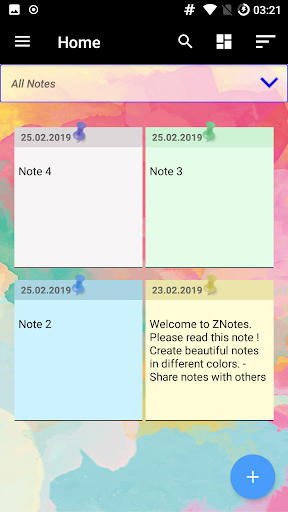 Notepad App ZNotes - عکس برنامه موبایلی اندروید