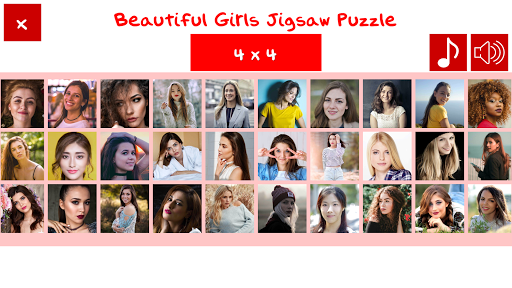 Beautiful Women & Girls Jigsaw - Gameplay image of android game