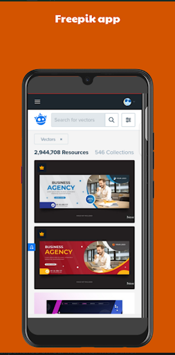 Freepik App - عکس برنامه موبایلی اندروید