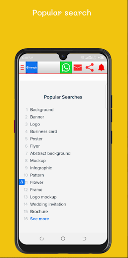 Freepik App - عکس برنامه موبایلی اندروید