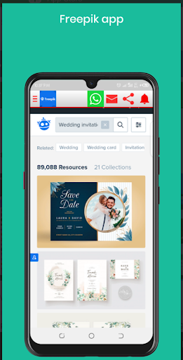 Freepik App - عکس برنامه موبایلی اندروید