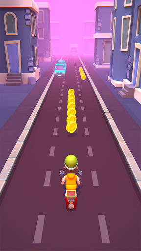 Deliveryman: running bike race ۳D - عکس بازی موبایلی اندروید