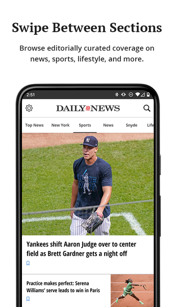 New York Daily News - عکس برنامه موبایلی اندروید