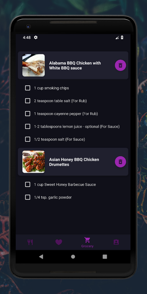 Grilled Chicken Recipes - Image screenshot of android app