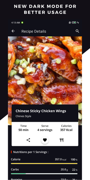 Chicken Wings Recipes Cooking - Image screenshot of android app