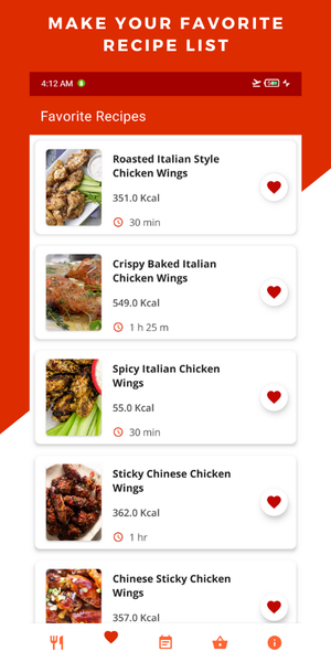 Chicken Wings Recipes Cooking - Image screenshot of android app